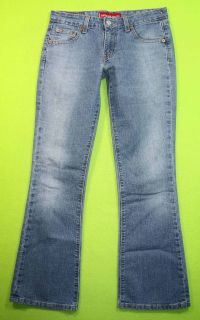 Levis 518 Super Low Bootcut sz 5 Juniors Womens Blue Jeans Denim