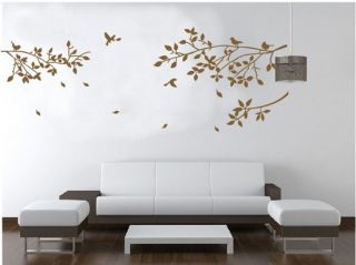 Home Decor Decals Vinyl Art Wall Stickers Removable Tree Branches Birds Hot Sold