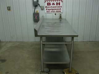 72" x 30" Stainless Steel Heavy Duty Work Prep Table w Edlund Can Opener 6'