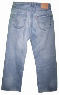 Levi's 569 Loose Straight Sz 30 x 30 Mens Blue Jeans Denim Pants BD36