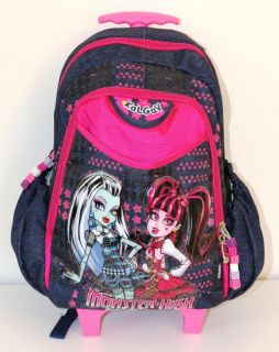 Monster High Girls Girl Kids Child Toddler Preschool Kindergarten Backpack Bag