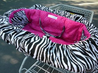Zebra Hot Pink Leopard Shopping Cart Cover High Chair Cover
