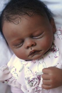 Reborn Baby Doll Girl Sasha Meg by Marissa May 20 inch Biracial Ethnic AA