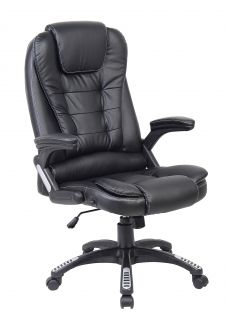 Swivel Luxury Reclining Office Furniture Computer Desk Chair in PU Leather
