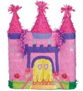 Pink Castle Pinata Girls Princess Themed Birthday Party Supplies Games