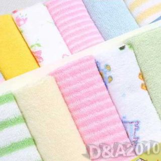 Baby Kid Newborn Child Infant Small Towel Bathing Feeding Soft Washcloth 8PC Bag