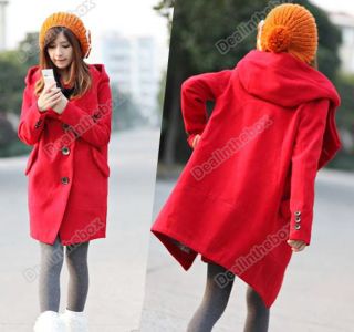 Fashion Korea Style Women Casual Warm Hoodie Coat Winter Outerwear Lady Jacket