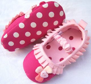 Pink Toddler Mary Jane Baby Girl Shoes UK Size 2 3 4