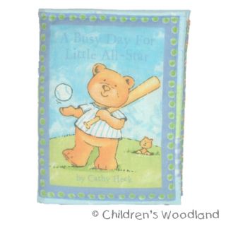 Baseball Bear Cloth Soft Book Baby Boy Teddy Sports
