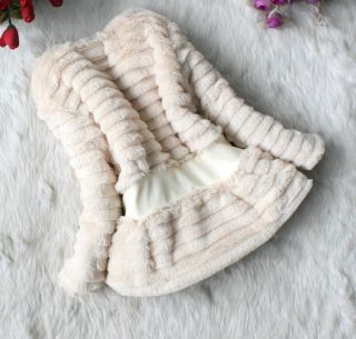Pretty Baby Toddler Faux Fur Fleece Zipper Lined Coat Girls Winter Warm Jacket