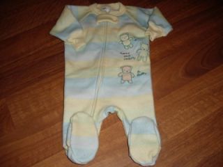 Carter's Feet Winter Pajamas Used Baby Infant Girls Sleepwear Clothing 6 Months