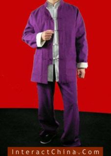 Purple Linen Kung Fu Martial Arts Tai Chi Uniform Suit