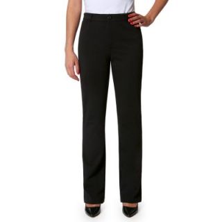Womens Ellen Tracy Company Boot Cut Dress Slacks Ponte Pants Size 6 Black