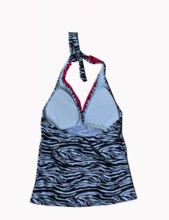 Girl Swimsuit Zebra UPF 50 Swimwear 6 14years Bikini Tankini 2 Pcs Set Swimming