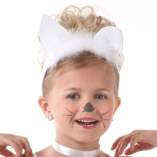 Animal Crackers White Cat Ballet Tutu Some w Ears Tail Halloween Dance Costume