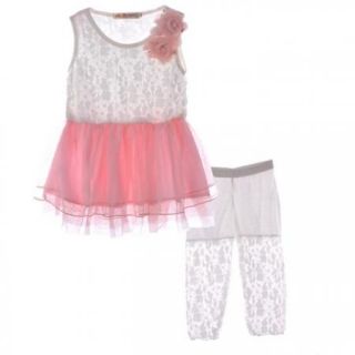 Girls Toddler Dress Summer Outfits Top Pants Lace Sz 2 7Y New Cool Clothing Sets