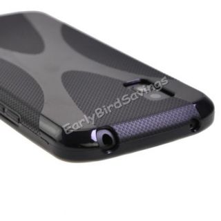 Black x Line Design Gel TPU Nexus 4 E960 Case Cover for Google LG Nexus 4 E960