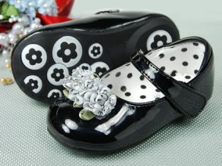 New Toddler Girl Black Mary Jane Shoes Size 5 6 7 8 896