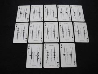 Vintage 1940's WW2 Aircraft Airplane Identification Spotter Pack Playing Cards