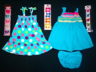 56 PC Used Baby Girl Toddler 2T 3T Spring Summer Dresses Outfits Clothes Lot