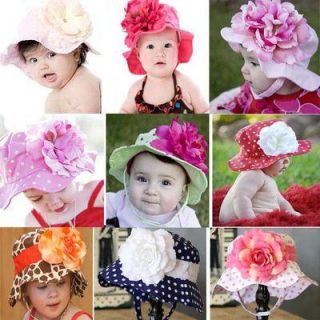 Baby Girl Beautiful Floppy Sun Hat Detachable Flower Stunning Boutique Quality