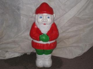 10 Christmas Blow Mold Yard Art Decoration Gnome Frosty Cane Mrs Mr Santa Claus
