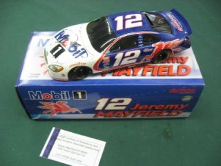 Signed Jeremy Mayfield Action Diecast Bank 1 24 Race Car NASCAR Racing Mobile 1