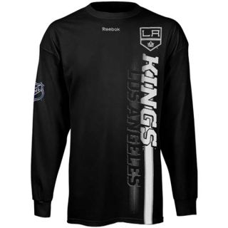 Los Angeles Kings Black Vertices Reebok Long Sleeve T Shirt