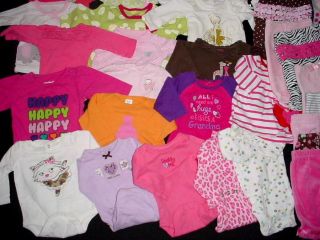 Used Mixed Lot Tops Pants Shirt All Newborn NB Size Winter Spring Clothes Lot