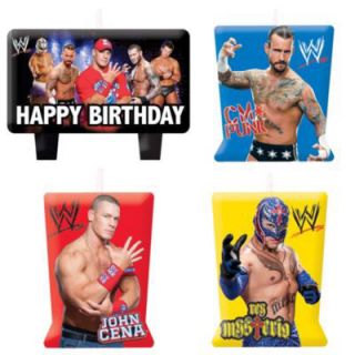 Kids Birthday Party Supplies H013051366308 Party Supplies WWE Mini Candle Set