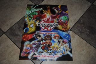Bakugan Battle Brawlers Poster Anime Card Game New Vestroia 24" 2 Foot