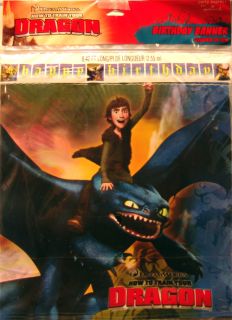 How to Train Your Dragon Happy Birthday Banner Party Decorations Hiccup