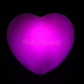 Cute Color Changing Heart Shape LED Night Light Lamp Party Decoration