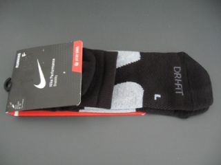 Nike Mens Dri Fit Stability Socks No Show Running Black Gray Large 8 12