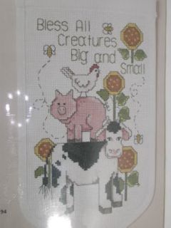 Bless All Creatures Counted Cross Stitch Banner Kit