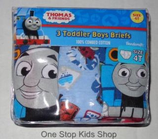 Thomas and Friends Toddler Boys 2T 3T 4T Briefs Underwear Train Tank Engine