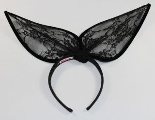 Newest Cosplay Party Costume Ball Masque Sexy Hairgear Lace Rabbit Ear Headband