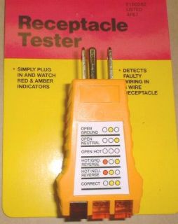 Electrical Plug Tester Receptacle Wire Testers