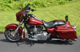 2009 Red Hot Denim Harley Davidson Street Glide Streetglide FLHX EXTRAS 5K