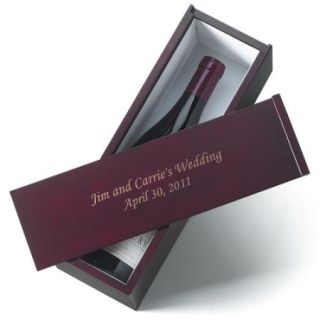 Engraved Free Wine Box Wedding Birthday Gift