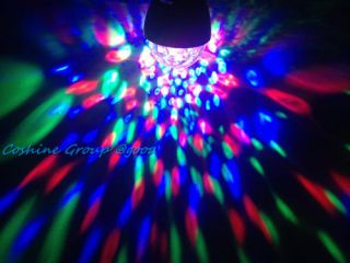 RGB LED Crystal Magic Ball Bulb Mini Disco DJ Laser Stage Light Projector 3W
