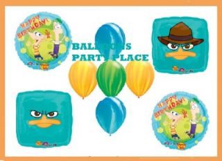 Phineas and Ferb Agent Perry Balloons Party Supply Birthday Decorations Latex