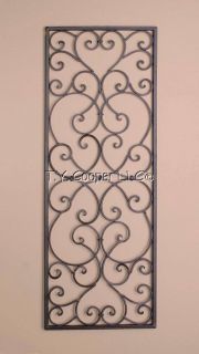 Wrought Iron Metal 12x32 Rectangle Wall Grille Grill 78