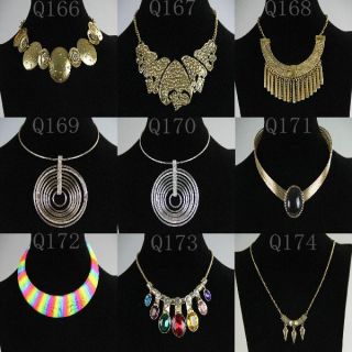Fashion Vintage Style Women Collar Bib Party Statement Choker Necklace Jewelry