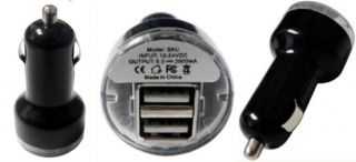 USB 12V 5V 2 Amp to 12 Volt Car Charger for iPad iPhone 4 4S iPod Kindle iPod