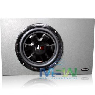Powerbass® PS WB110T Shallow Mount Truck Subwoofer Enclosure Box w 10" Slim Sub