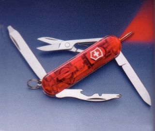 VICTORINOX MIDNITE MANAGER SWISS ARMY KNIFE MULTI TOOL RED LED LIGHT