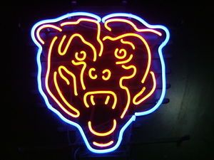 Chicago Bears Football Beer Bar Pub Neon Light Sign