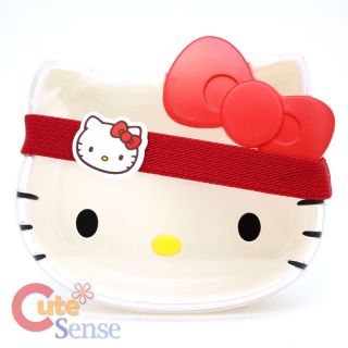 Sanrio Hello Kitty Face Food Container with Red Bow Lunch Case Box Licensed