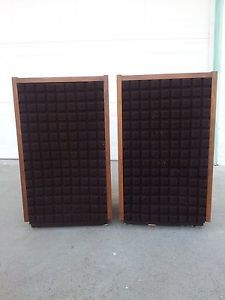 Vtg 1970's Bozak B 301F Walnut Floor Standing Speakers B 199AC Pair Set RARE
